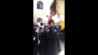 Arab Muslim women street fight,