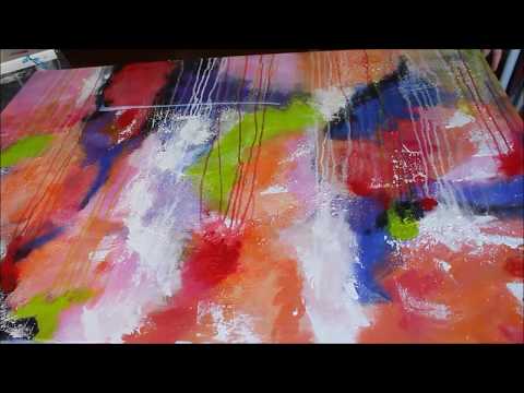 Acrylmalerei Modernes Acrylbild Zum Nachmalen Modern Acrylic Painting Daily Painting No 18 Youtube