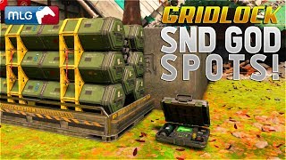 SnD GOD SPOTS on GRIDLOCK! (BO4 SnD BEST Competitive Search and Destroy Plant Spots) Black Ops 4