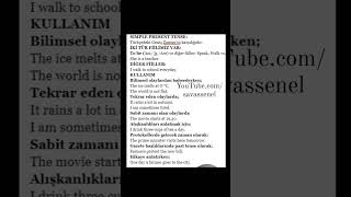 Simple Present Tense nerelerde kullanılır? 🙂 Savaş ŞENEL