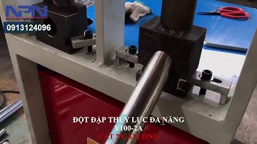 Máy đột dập thủy lực đa năng Y100 - CẮT NGÀM ỐNG chuẩn xác, đa góc độ || LH: 0913124096