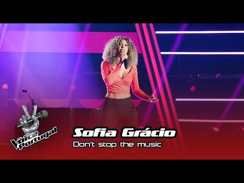 Sofia Grácio - "Don´t stop the music" |  Prova Cega | The Voice Portugal