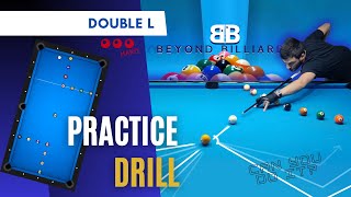 Double L Drill - Hard Difficulty Pool Billiard & Practice