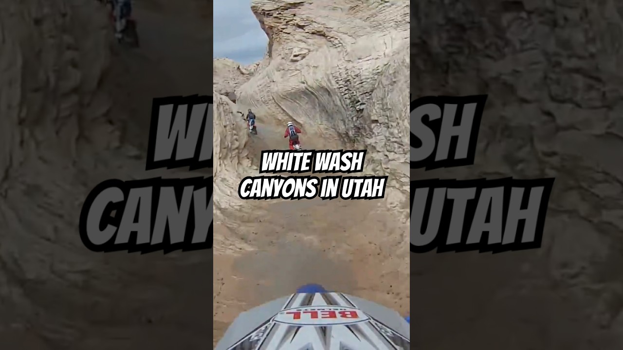 Moab, Not Just For Jeeps! Dirt Biking the White Wash Canyons, Utah.