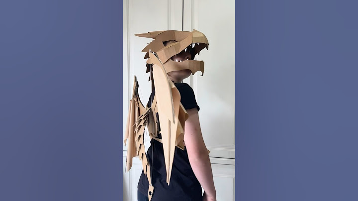 DIY Cardboard Dragon Costume, template available on website. Zygote Brown Designs  #dragon #cosplay