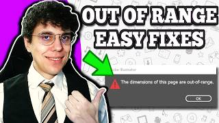 How To Fix Illustrator Out Of Range Error