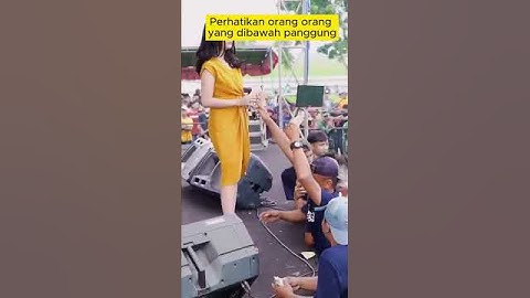 Ada tangan jahil kaki Tiara Amora #artist #dangdut #viralvideo