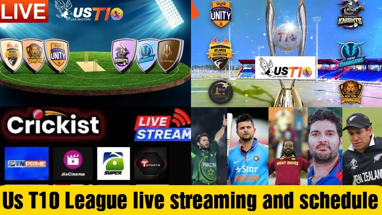 Us Masters T10 League live streaming and schedule