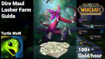 Dire Maul Lasher Farming Guide | Priest PoV | Turtle WoW