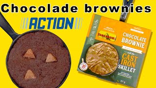 Chocolate Brownies maken met Action Gietijzeren pan. - YouTube