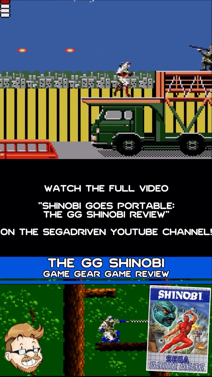 Trailer for The GG Shinobi Game Gear Review #segadriven