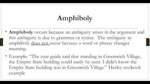 3.4 Fallacies of Ambiguity and Illicit Transference