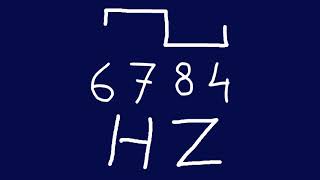 6784 hz square