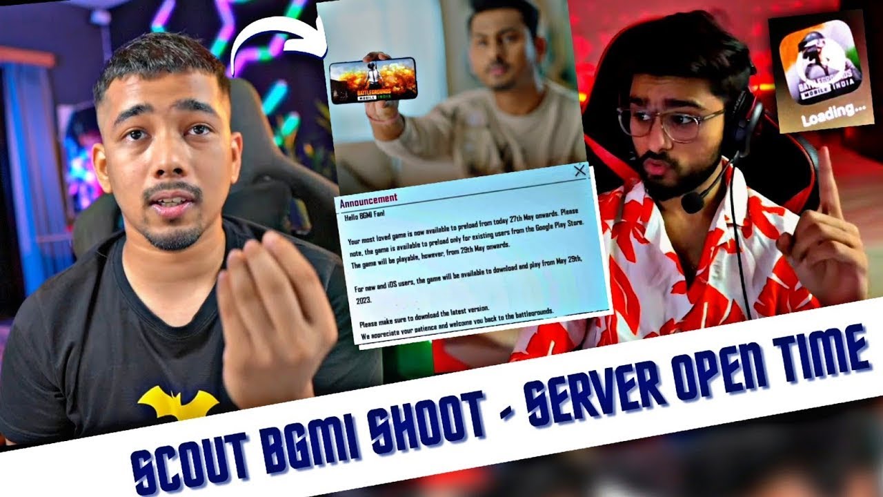Scout BGMI Shoot - BGMI Server Open Time - YouTube