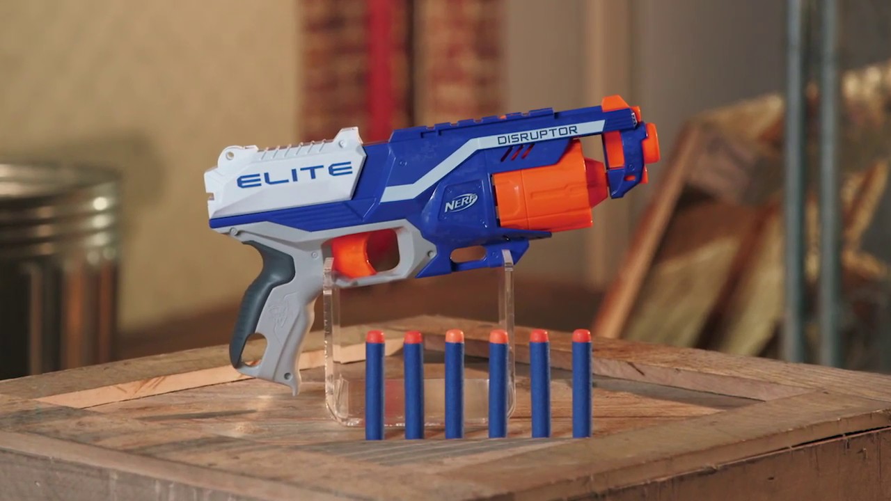 Nerf n-strike elite disruptor, pacote de 2 pistolas com capacidade de 6  dardos em jogo de tambor rotativo para crianças - AliExpress