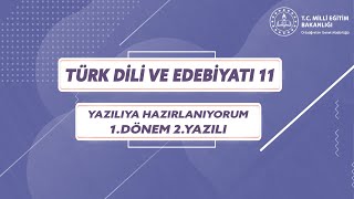 11Sınıf Türk Dili Ve Edebiyatı 1Dönem 2Yazılı