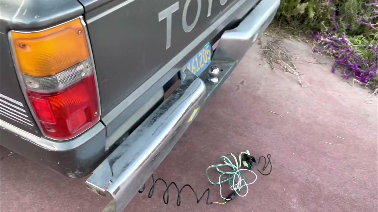 Toyota Pickup Hopkins 43315 trailer wiring kit install - YouTube