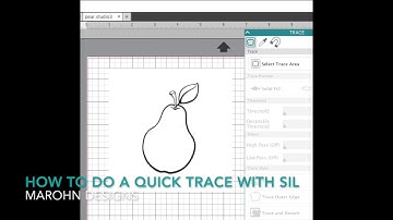 Using the Trace Function on Silhouette Studio - Quick Trace How To