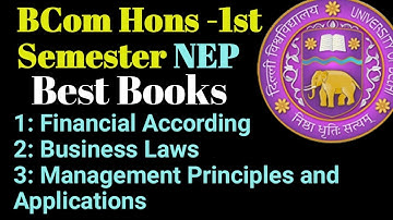 DU Bcom Hons First Semester best books for preparation: UGCF NEP based| Ameeninfo