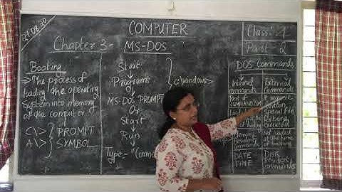Computer Class 4   MS DOS   Part 2