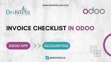 How To Create Invoice Checklist In Odoo | Invoicing in Odoo