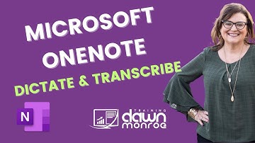 Microsoft OneNote | Try Transcribe and Dictate for Hands Free Typing