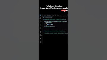 Prefer Empty Collections in .NET | #coding #short #skdotnetcodingconcept #dotnet #code #collection