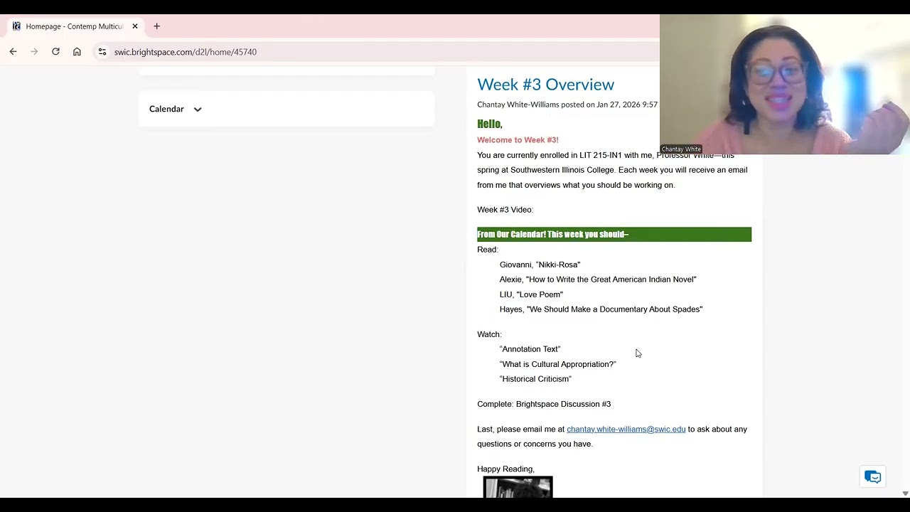 LIT 215 Week #3 Overview