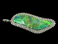 Stunning Australian Opal Gemstone Pendant 20.3 cts Mintabie, S.A.