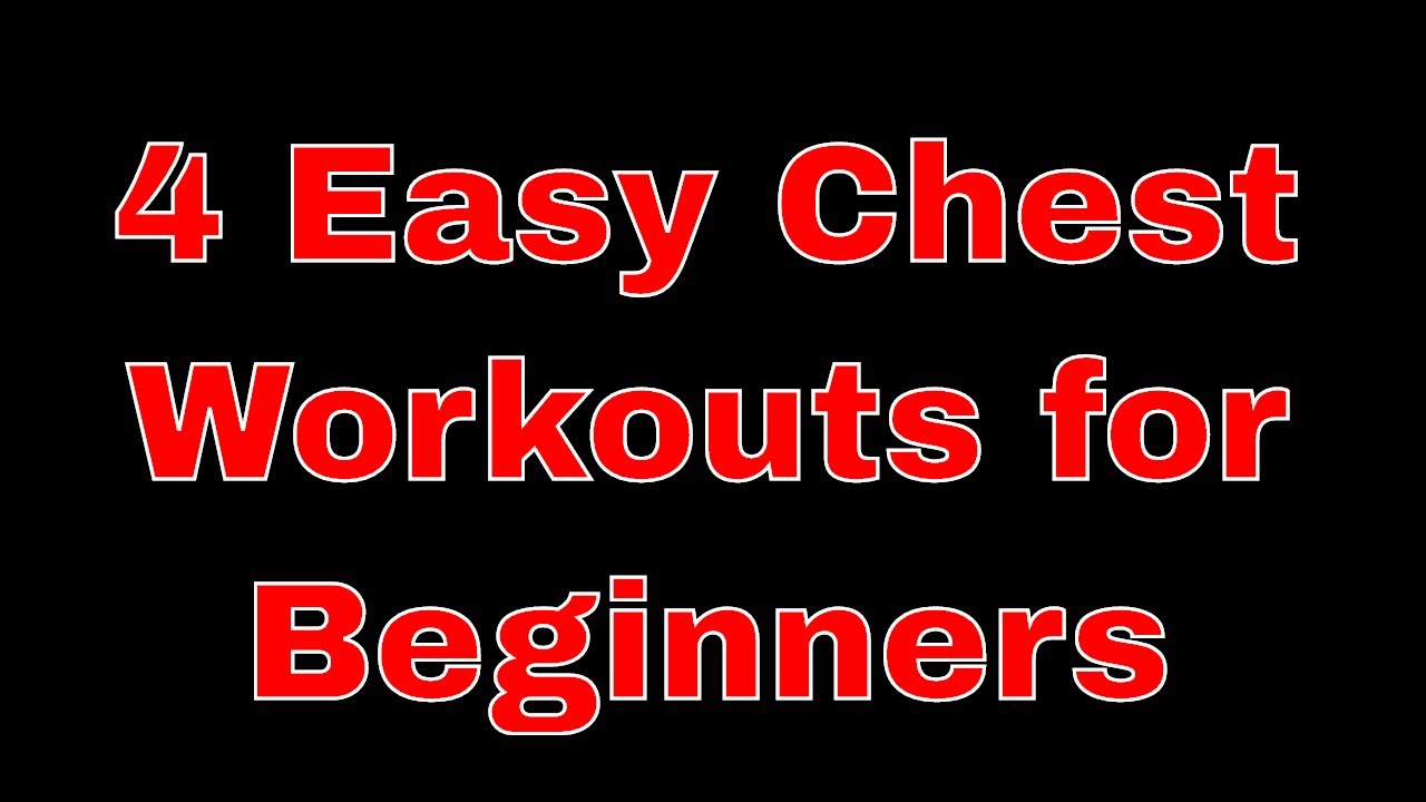 Best Chest Workout For Beginners - YouTube