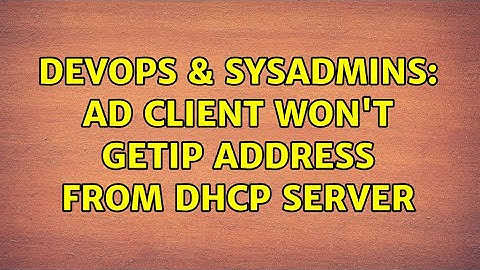 DevOps & SysAdmins: AD client won