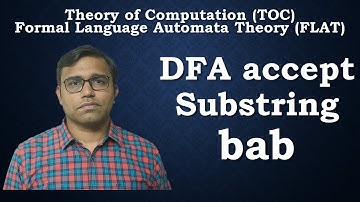 DFA Accepts Substring bab | Theory of Computation