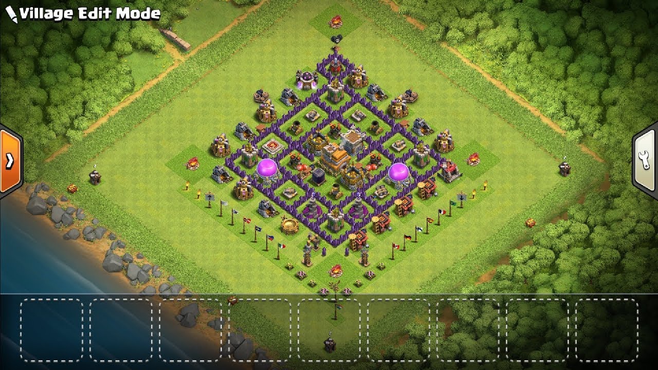 CLASH OF CLANS TOWN HALL 7.BEST BASE EVER IN COC!!! - YouTube