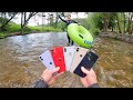 Found Stupid Amount of iPhones Underwater In River! (BUSY Tubing Spot)