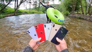 Found Stupid Amount of iPhones Underwater In River! (BUSY Tubing Spot)