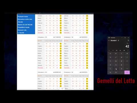 Video Metodo Lotto Super Vincente - Metodo Gemelli del Lotto