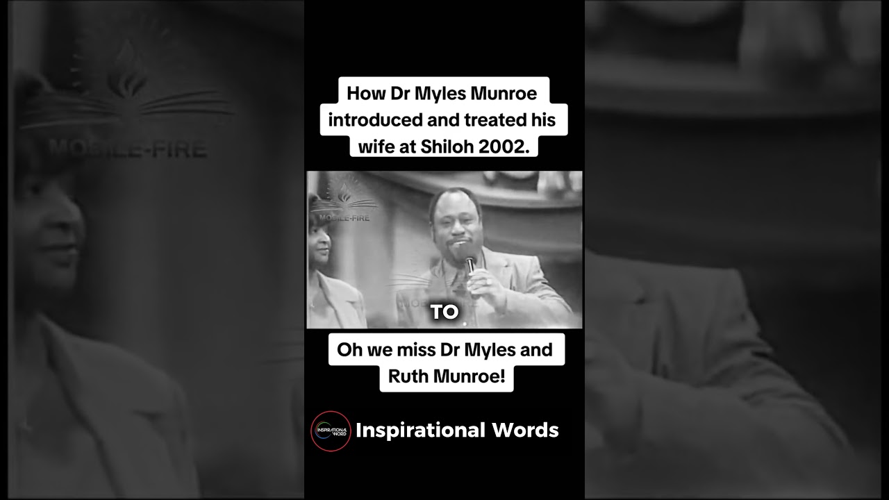 How Dr Myles Munroe introduced and treated his wife #motivation #emotional #inspiration #shorts