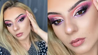 PURPLE SHIMMER EYE MAKEUP TUTORIAL | PETRA POP