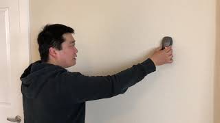 Finding Studs In A Wall (Using a cheap electronic stud finder)