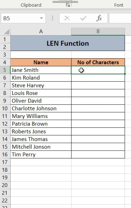How to use Len function in excel? | Excel Len function in English ...