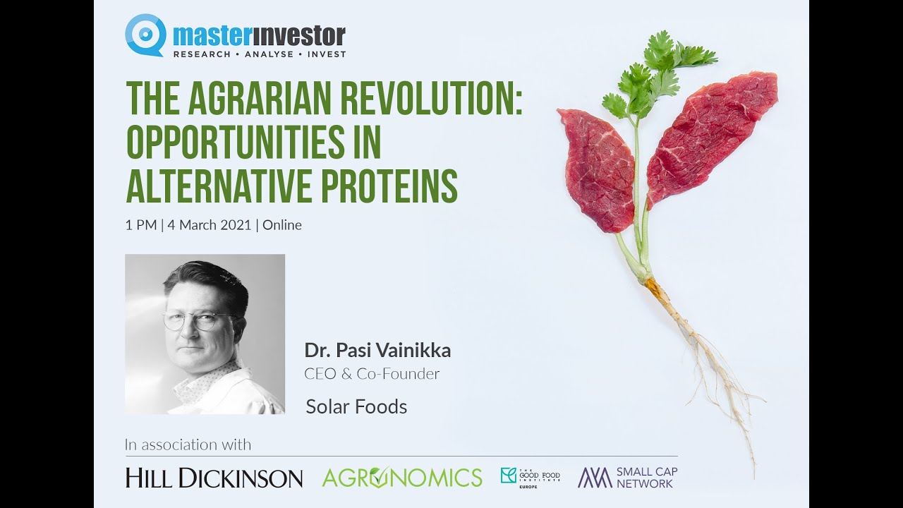 The Agrarian Revolution | Solar Foods | Dr Pasi Vainikka - YouTube