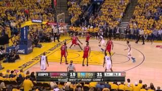 NBA Playoffs: Stephen Curry vs Houston Rockets 16.04.2016 24Pts (Round 1 - Game 1)