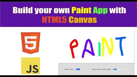 Build a Paint App with HTML5 Canvas - CodeDesign