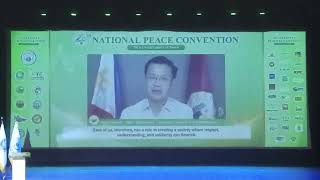 4th National Peace Convention message Senate Preaident Win Gatchalian