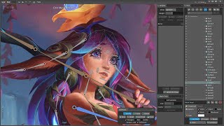 Lillia Login Screen Animation Timelapse - Fanart - League of Legends