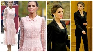 Queen Letizia of Spain fashion style/Most iconic looks and outfits of queen Letizia 2024