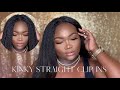 Amazon Kinky Straight Clip In’s (Anrosa Hair Review) || THEBEAUTYJENERAL