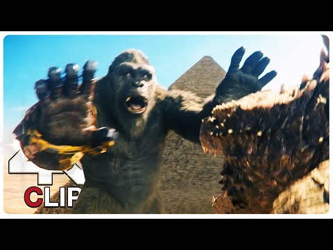 Godzilla Vs Kong - Egypt Fight Scene | GODZILLA X KONG THE NEW EMPIRE (NEW 2024) Movie CLIP 4K