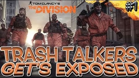 The Division|1.8.3 TRASHCAN🚮#8 EXPOSED 1V1 LOL😂😎💯
