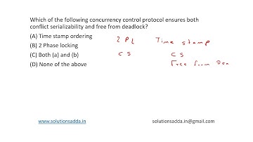 ISRO 2017 MAY | DBMS | TIME STAMP ORDERING | SOLUTIONS ADDA | TEST SERIES | EXPLAINED BY ISRO AIR-1